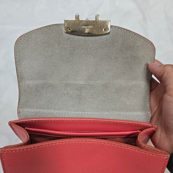 Furla Metropolis Rose Pink Mini Chain Shoulder Clutch Purse Bag - Picture 9 of 16